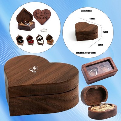 Romantic Heartwood Ring Case