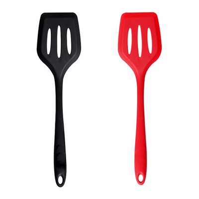 Flexible Silicone Slotted Spatula - Compact Kitchen Tool