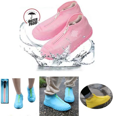 Waterproof Silicone Zipper Rain Shoe Covers