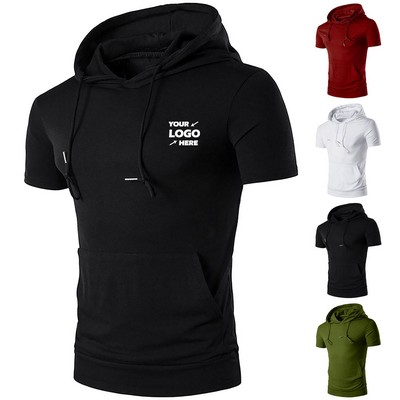 Men's Short Sleeve Hoodie