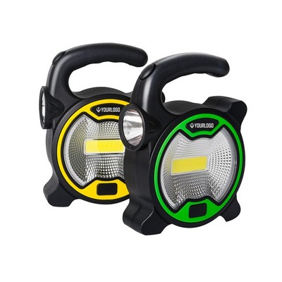 Dual beam LED work light with COB light