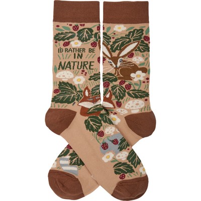 I'd Rather Be in Nature Socks