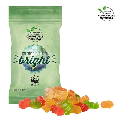 1 Oz. ECO-Digibag, Compostable & Full Color, Gummy Bears