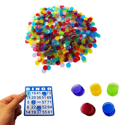 Transparent Bingo Chips Game Token