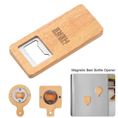 Wood Magnetic Beer Bottle Opener