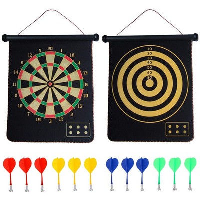 9" Magnetic Dart Board Game w/3 Darts