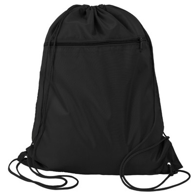 Q-Tees Polyester Cinchpack Bag