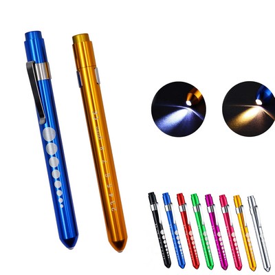 Penlight Nurse Pen Light LED Reusable Pupil Gauge Pin Torch Medical Students Doctors Daily Use