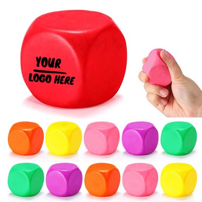 Stress Relief Cube Foam Dice