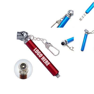 Mini Tire Pressure Gauge Keychain