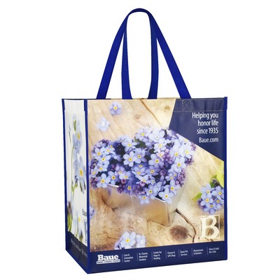 Custom 120g Laminated Non-Woven PP Tote Bag 13"x15"x10"