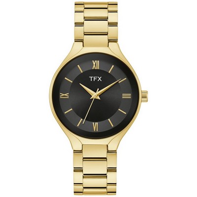 TFX by Bulova Men's Gold-tone Watch with Black Dial