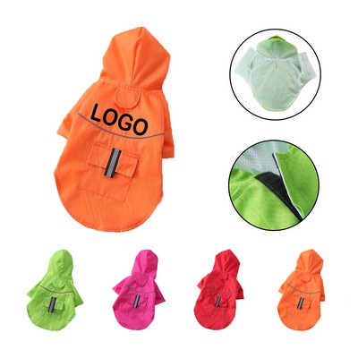 Pet Dog Cat Reflective Raincoat