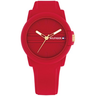 Tommy Hilfiger® Ladies' Red Silicone Watch