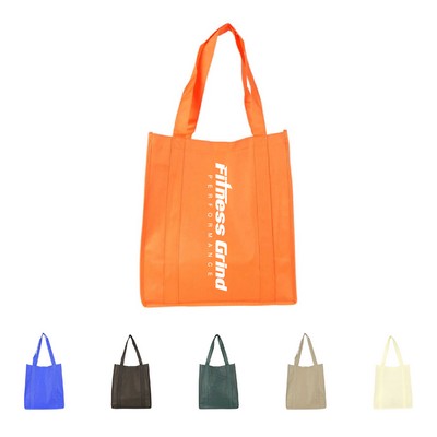 100g Non-Woven Reusable Tote& Grocery Bag w/ Extended Handle