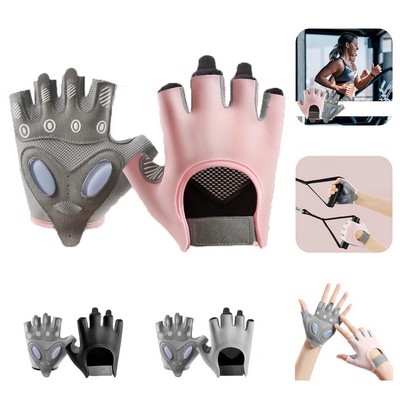 Half Finger Fitness Gloves with Anti Slip Gel Pad