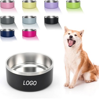 32 Oz Double wall antiskid Stainless Steel Dog Bowl