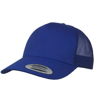 Big Size Royal Blue Yupoong Trucker Mesh Cap 2XL - 4XL