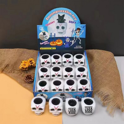 Halloween Squeeze Skull Toy