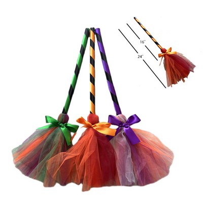 22 Inch Plastic Witch Broom