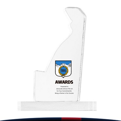 Celue Delaware Crystal Award - Large