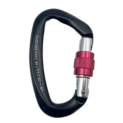 D-Ring Shape Screw Gate Carabiner