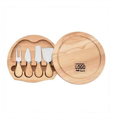 Mini Bamboo Cheese Server Knife Set