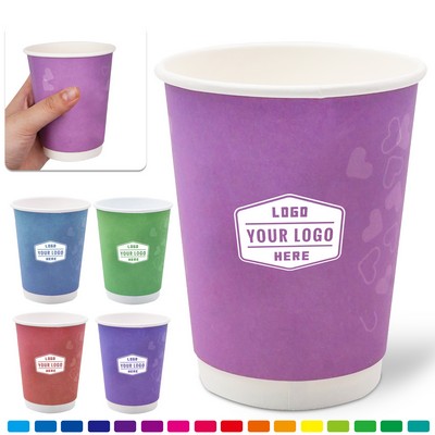 Full Color 12oz. Double Wall Insulated Coffee Paper Cups