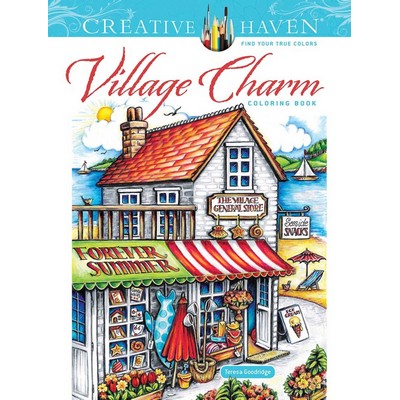 Creative Haven Village Charm Coloring Book