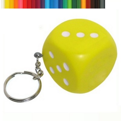 Small Dice Stress Reliever Keychain