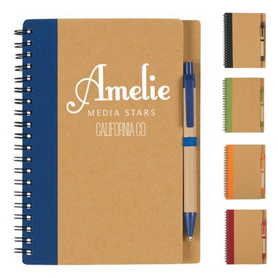 Spiral Notebook with Ballpoint Pen