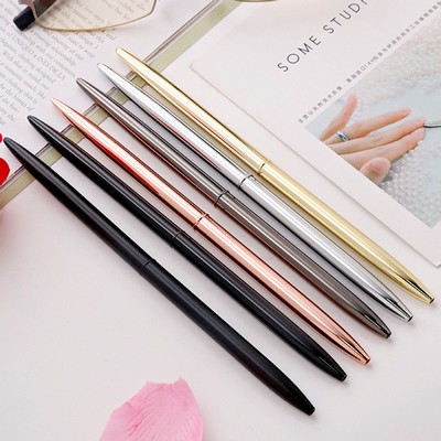 Minimalist Rotating Metal Ballpoint Pen