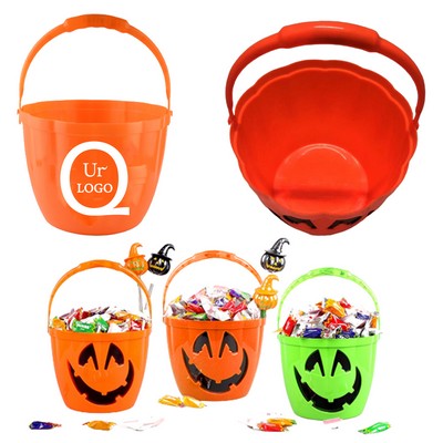 Light Up Halloween Pumpkin Bucket