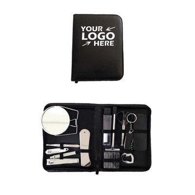 Portable Travel Kit with Zipper Case