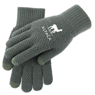 Thick Adult Warmth Gloves W/ 3 Finger Touch