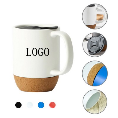 12 oz. Cork Base Ceramic mug