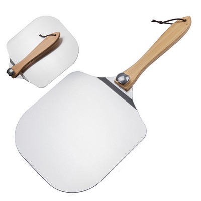 Foldable Aluminum Pizza Peel with Wooden Handle