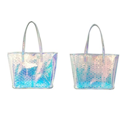 Holographic Clear Tote Bag