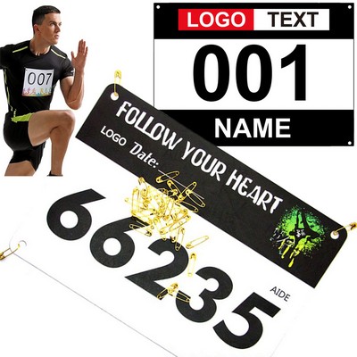 Race Bib With Pins