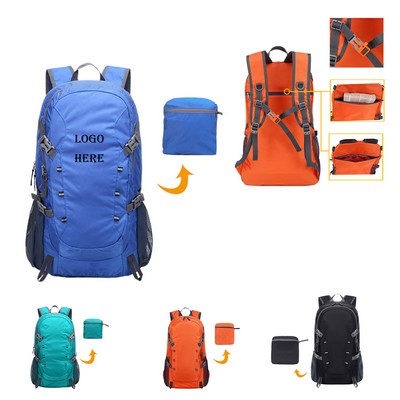 40L Foldable Waterproof Travel Backpack With Whistle Buckle