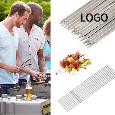 Thickened Stainless Steel BBQ Skewers