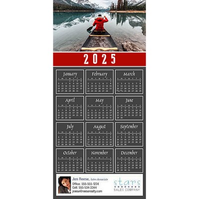 Full Color Z-Fold Calendar Greeting Cards w/Imprinted Envelopes (15"x7")