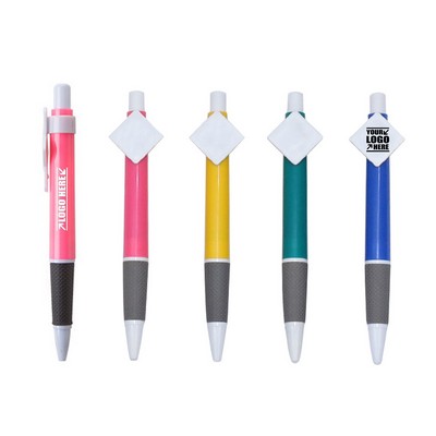 Square Clip Anti-slippy Ballpoint Pen