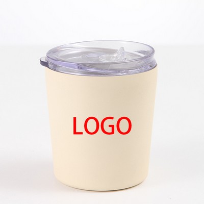 8 oz Portable Mini Stainless Steel Coffee Cup with Lid