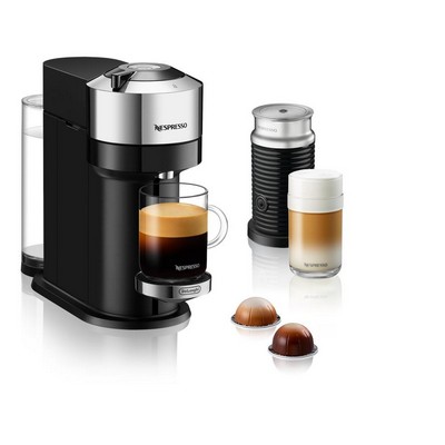 Nespresso Vertuo Next Premium With Aeroccino - Chrome