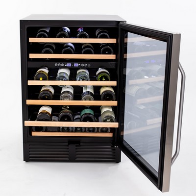 Legacy Avanti - 49-Bottle Dual-Zone Wine Cooler - Stainless Steel