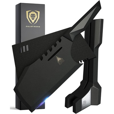 Dalstrong 9" Obliterator Meat Cleaver-Shadow Black Series-High Carbon Steel-Stand & Sheath Included