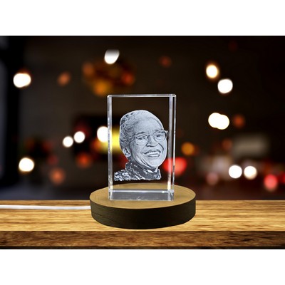 Rosa Parks 3D Engraved Crystal - Celebrate the Legacy of the "Mother of the Civil Rights Movement"