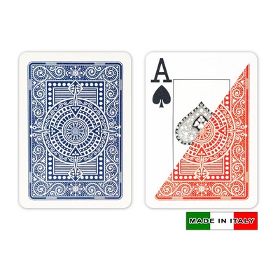 MODIANO Plastic playing cards - Blue & Red - Poker Size, Large Index