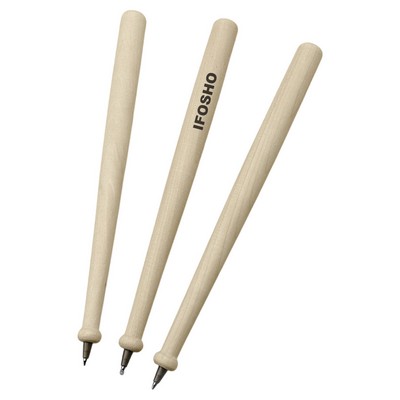 Wooden Baseball Bat Style Ballpoint Pen Drumstick Pen